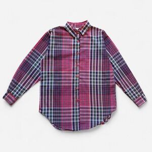 Andrew McMullan Shirt‎ Vintage Plaid 80s 90s Button Up Women's L 10 Red Green